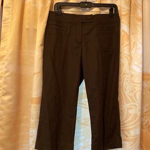 TALBOTS 12 PETITE BROWN CAPRIS